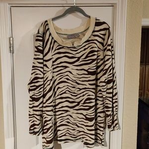 Sport Savvy Waffle Knit Animal Print